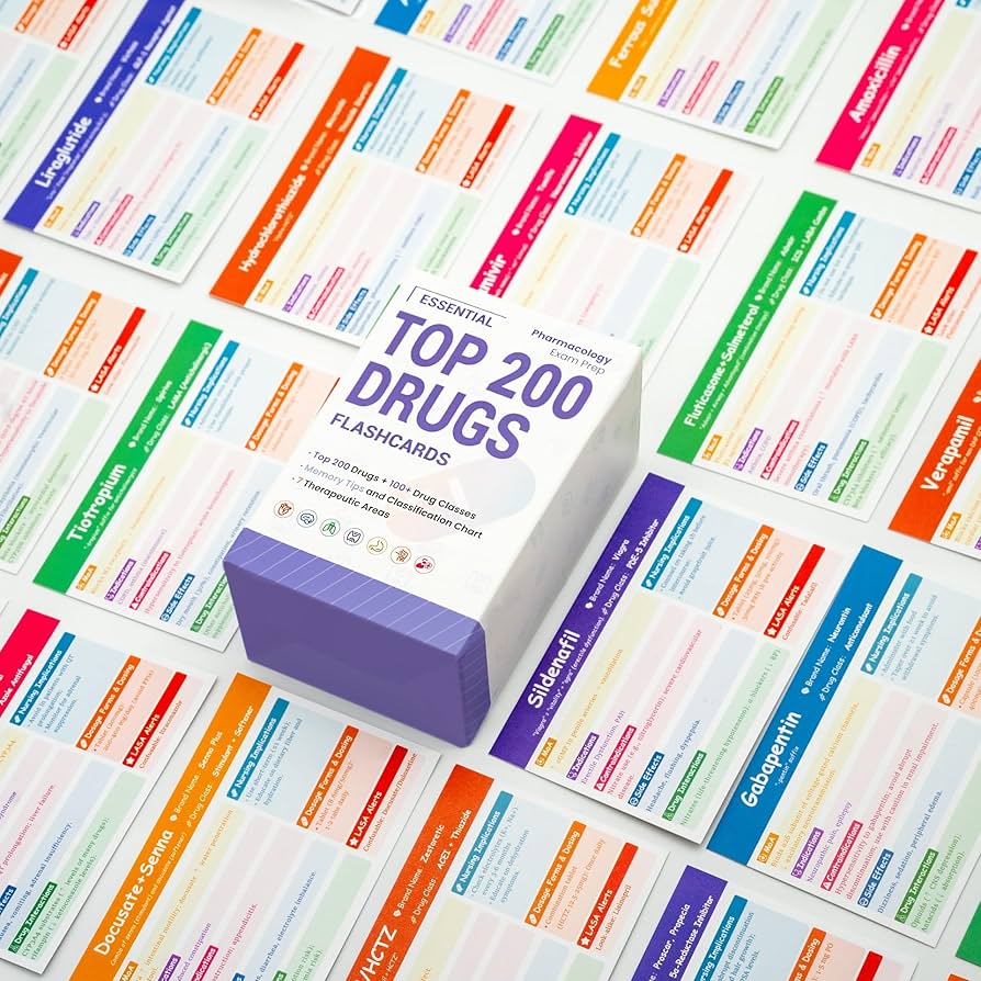 語学・辞書・学習参考書 BRS Pharmacology Flash Cards Pharmacology Flash Cards – No Fluff – Nursing School